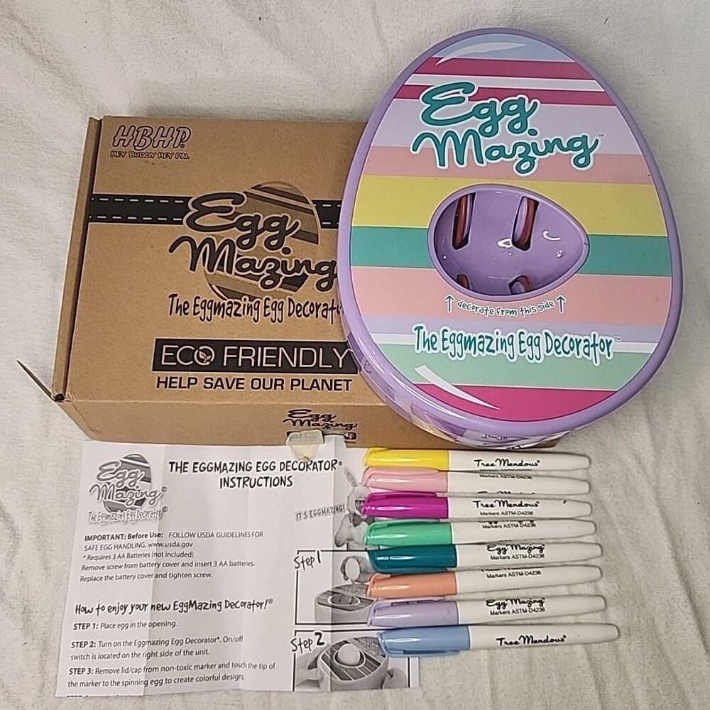 Easter Egg Decorator Kit Arts and Crafts Set EggMazing Hey Buddy Hey Pal NEW
